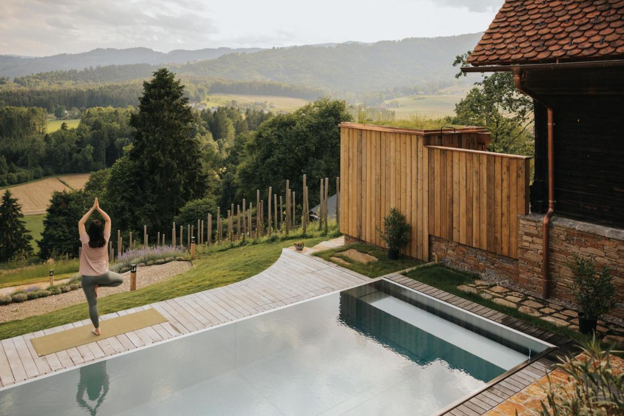Am Wildbachberg - Luxus Ferienhaeuser Mit Infinitypool, Privatsauna Und Weinkeller Deutschlandsberg Exterior photo